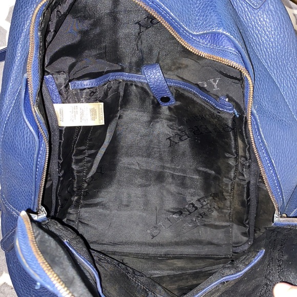 Auth unisex Burberry leather laptop backpack - Picture 4 of 6